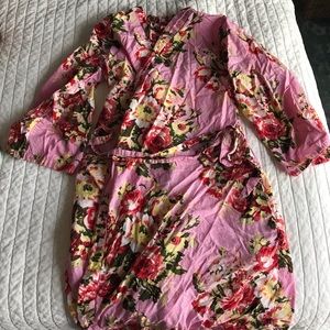 Delivery Robe Gown with Epidural Snaps